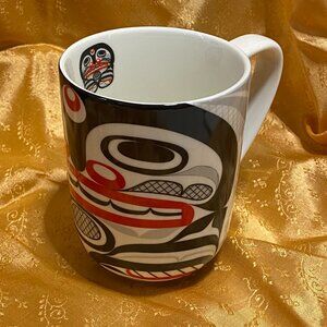 Oscardo "Killer Whale Crosshatch" Porcelain Mug by Curtis Wilson